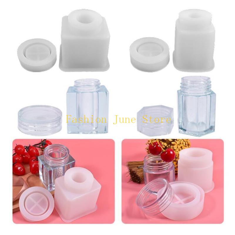 Silicone Epoxy Resin Molds Set - 1세트 보관병 크리스탈 에폭시 레진 몰드