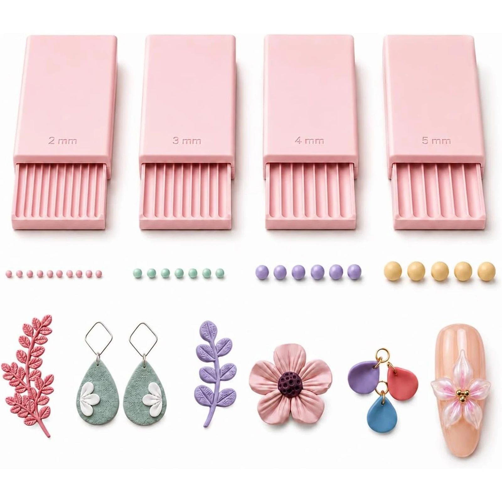 Craft Tools - 4개입 3D 프린트 클레이 젤 볼