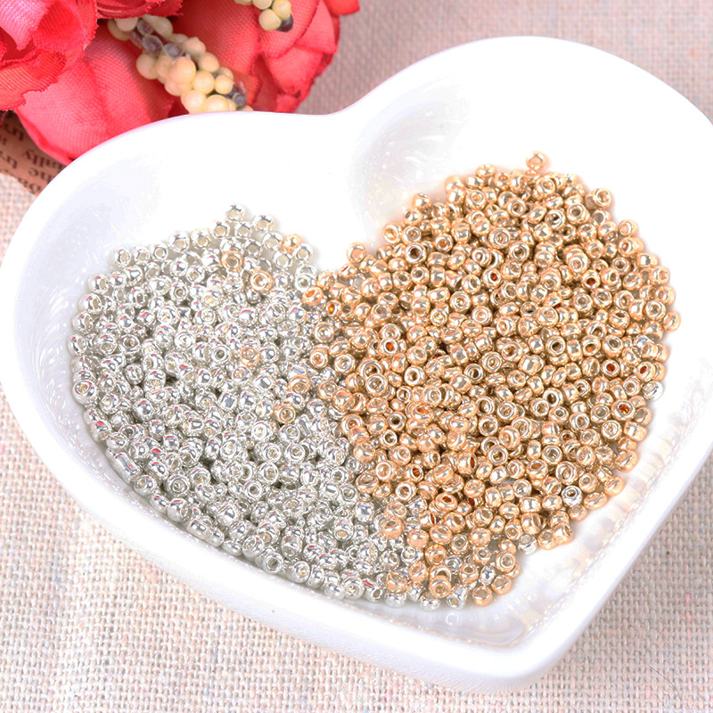 Glass Seed Beads 2Mm Jewelry Making - 금색과 은색 2mm 3mm 4mm 크리스탈