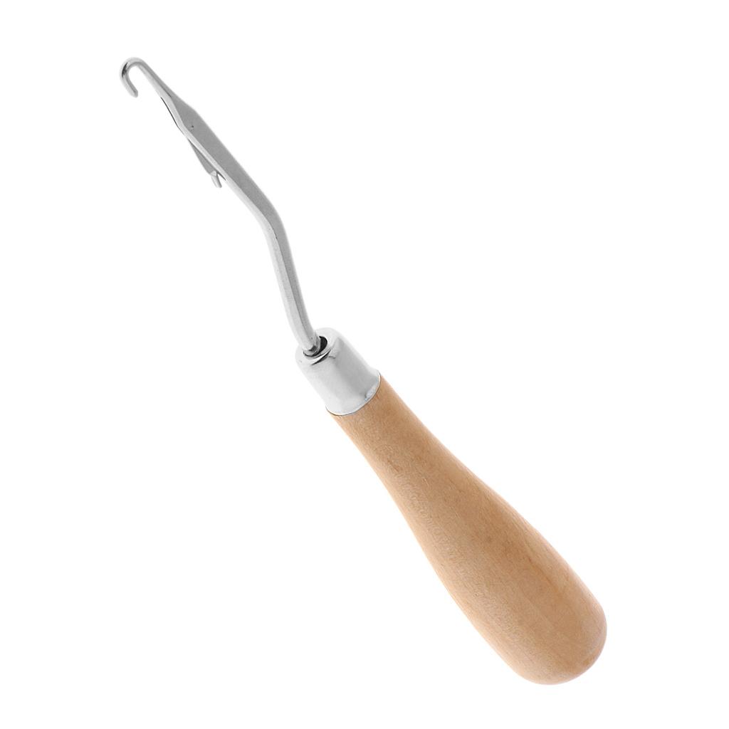 나무 손잡이가 달린 인체공학적 디자인의 크로셰 래치 훅 - Wooden Crochet Hooks Ergonomic Handle 리뷰 및 가격