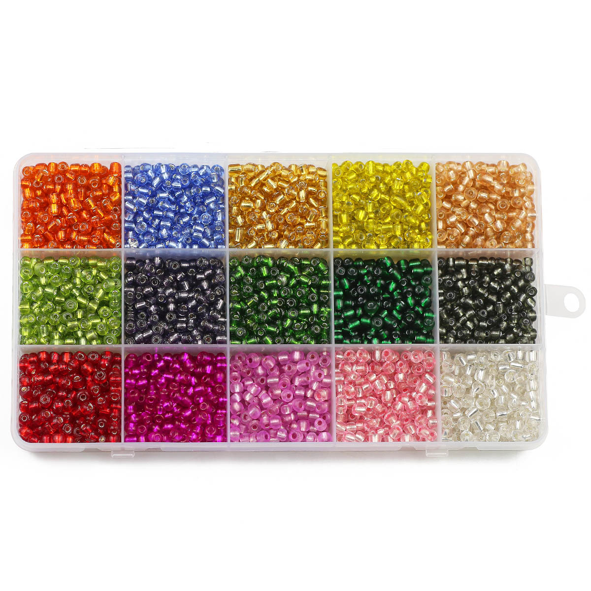 15 색 키트 투명 2/3/4mm 멀티 사이즈 유리 구 - Glass Seed Beads 2Mm Jewelry Making 리뷰 및 가격