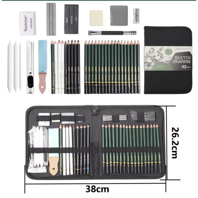 제조업체 도매 휴대용 42색 흑연 스케치 연필 미술 용 - Painting Supplies 리뷰 및 가격