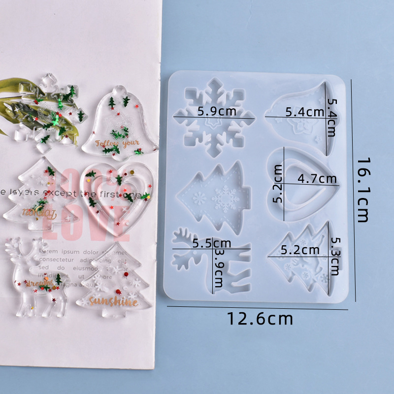 크리스마스 몰드 DIY 레진 크리스탈 에폭시 몰드 눈송 - Silicone Epoxy Resin Molds Set 리뷰 및 가격