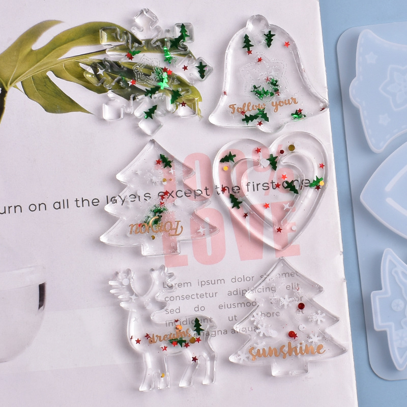 크리스마스 몰드 DIY 레진 크리스탈 에폭시 몰드 눈송 - Silicone Epoxy Resin Molds Set 리뷰 및 가격